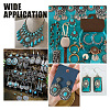 24Pcs 12 Styles Synthetic Turquoise Pendants PALLOY-PH0002-19-6