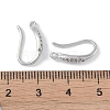 Brass Micro Pave Cubic Zirconia Earring Hooks KK-U008-07P-3