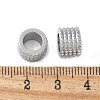 201 Stainless Steel European Beads STAS-Z124-06A-P-2