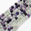 Natural Fluorite Bead Strands G-D840-56-4mm-AB+-1