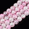 Baking Paint Crackle Glass Bead Strands CCG-S001-8mm-02-1