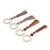 8Pcs 2 Color Wooden Napkin Rings AJEW-CF0001-08-2
