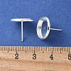 Brass Ear Studs Settings LS-IFIN-Q005-S-3