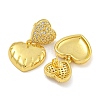 Rack Plating Brass Micro Pave Clear Cubic Zirconia Stud Earrings EJEW-I313-15E-G-2