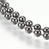 Stainless Steel Ball Chain Necklace Making MAK-L019-01F-B-2