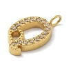 Ion Plating(IP) 304 Stainless Steel Micro Pave Cubic Zirconia Pendants STAS-Z107-03G-16-2