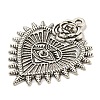 Tibetan Style Alloy Pendants Enamel Settings LS-TIBE-L013-10AS-02-2