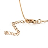 Letter Brass Pendants Necklaces NJEW-JN02584-5