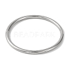 Plain 304 Stainless Steel Bangles for Women BJEW-B104-32A-P-2