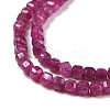 Lab Grown Red Corundum Beads Strands G-C009-B13-1-4