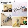 Unicraftale 20Pcs 304 Stainless Steel Split Key Rings STAS-UN0040-57-6