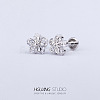 Stainless Steel Micro Pave Clear Cubic Zirconia Cartilage Earrings for Women Men WG126FA-03-1
