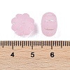 Frosted Transparent Acrylic Beads OACR-P029-03B-05-4
