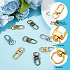 DICOSMETIC 42Pcs 3 Colors Alloy Swivel Clasps FIND-DC0005-61-5