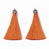 Polyester Tassel Pendant Decoration AJEW-S062-M-3