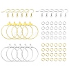 DIY Iron Ring Dangle Earring Making Kits DIY-YW0008-93-1