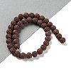 Synthetic Lava Rock Dyed Beads Strands G-H311-08C-02-2