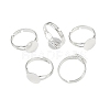 Brass Ring Components KK-C3044-10mm-S-5