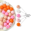 35Pcs Food Grade Eco-Friendly Silicone Focal Beads SIL-FS0001-22B-4