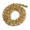 Transparent Electroplate Glass Beads Strands X-EGLA-N013-T10mm-B08-2