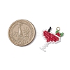 Glass Seed Beaded Pendants PALLOY-MZ00913-01-2