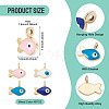 40Pcs Alloy Enamel Charms ENAM-PJ0001-15-4