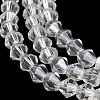 Transparent Electroplate Glass Beads Strands EGLA-A039-T2mm-B13-3
