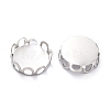 Non-Tarnish 304 Stainless Steel Charms Cabochon Settings STAS-Y001-11P-3
