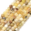 Natural Yellow Opal Beads Strands G-I213-18-4mm-1