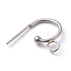 304 Stainless Steel Half Hoop Earrings X-STAS-Z028-B02-P-3