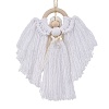 3Pcs 3 Colors Angel Wood & Cotton Threads Pendant Decoration HJEW-JM02406-3