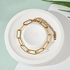 Simple 304 Stainless Steel Paperclip Chains Bracelets for Summer Beach PM6439-9-1