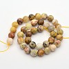 Faceted Round Natural Crazy Agate Beads Strands G-E302-064-10mm-2