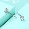 Exquisite 925 Sterling Silver Cubic Zirconia Stud Earrings EJEW-BB20109-6