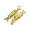 Brass Enamel Pendants LS-KK-F911-23G-01-2