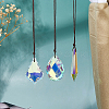 5Pcs Glass Hanging Suncatchers HJEW-FH00193-5