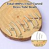 100Pcs 3 Styles Brass Tube Beads KK-YW0002-15-NF-2