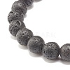 Natural Lava Rock & Opalite & Gemstone Stretch Bracelet BJEW-JB07712-7