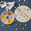 90Pcs 6 Style Spray Painted Glass Beads GGLA-YW0001-10-7