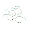 Adjustable Natural Agate Braided Bead Bracelets BJEW-F391-A15-1