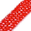 Electroplate Glass Beads Strands EGLA-A044-P4mm-A03-1