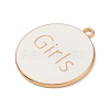 Alloy Enamel Pendants ENAM-M009-02C-01G-2