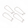 Tarnish Resistant 304 Stainless Steel Hoop Earrings Findings Kidney Ear Wires STAS-L216-22A-P-1