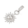 Brass Micro Pave Cubic Zirconia Pendants LS-KK-H518-01A-P-2