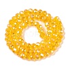 Electroplate Glass Beads Strands EGLA-A044-T6mm-B05-3