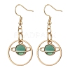 304 Stainless Steel with Alloy Enamel Dangle Earrings EJEW-JE06028-1