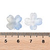 Two Tone Transparent Glass Bead Caps GLAA-Z020-02-4