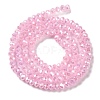 Baking Electroplate Glass Beads Strands X-DGLA-A039-J2MM-B16-2