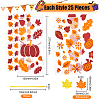 BENECREAT Rectangle Plastic Candy Bags for Thanksgiving Day CON-BC0007-06-2