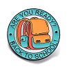 Back to School Theme Enamel Pins JEWB-H019-03EB-01-1